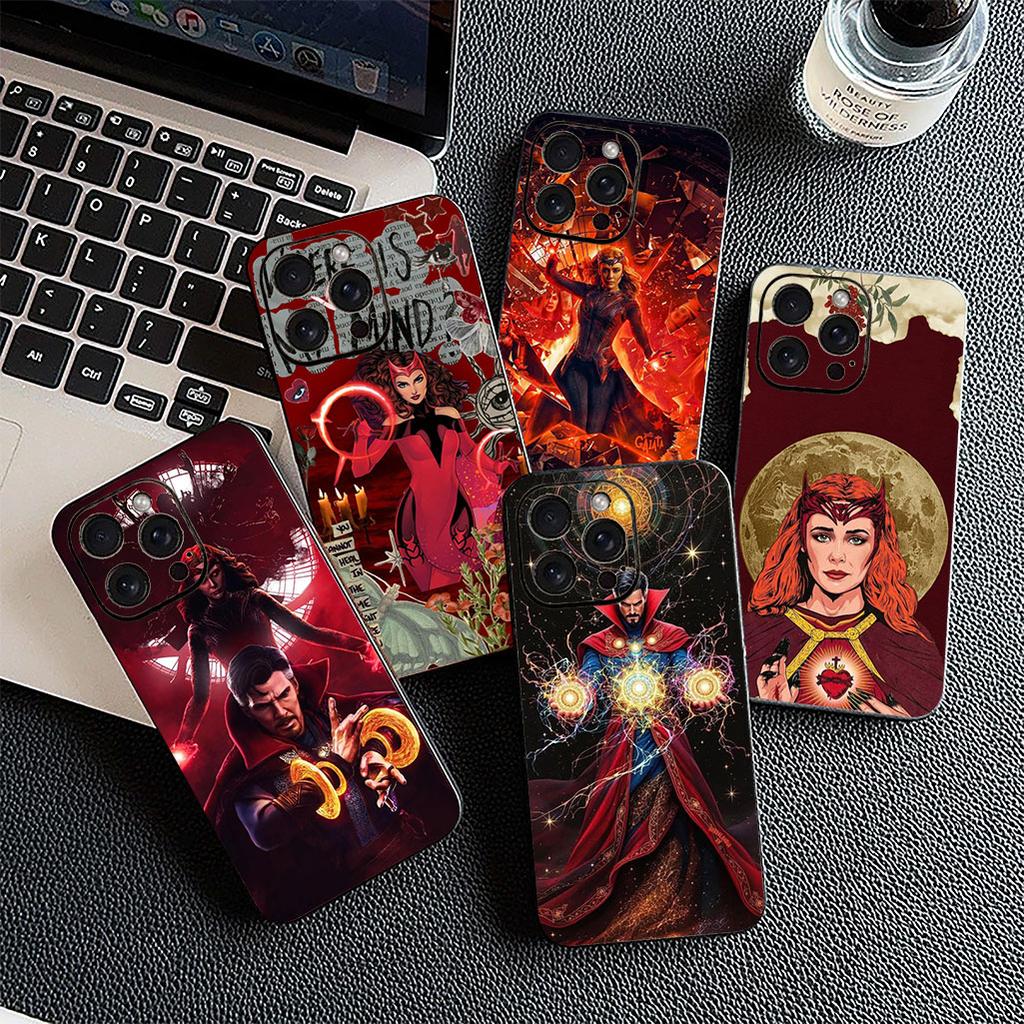for Apple iPhone 17 16 Plus 13 12 Pro Max Mini X XR Xs ProMax 16E 15+ 17+ Air Phone Case Scarlet Witch Marvel Doctor Strange
