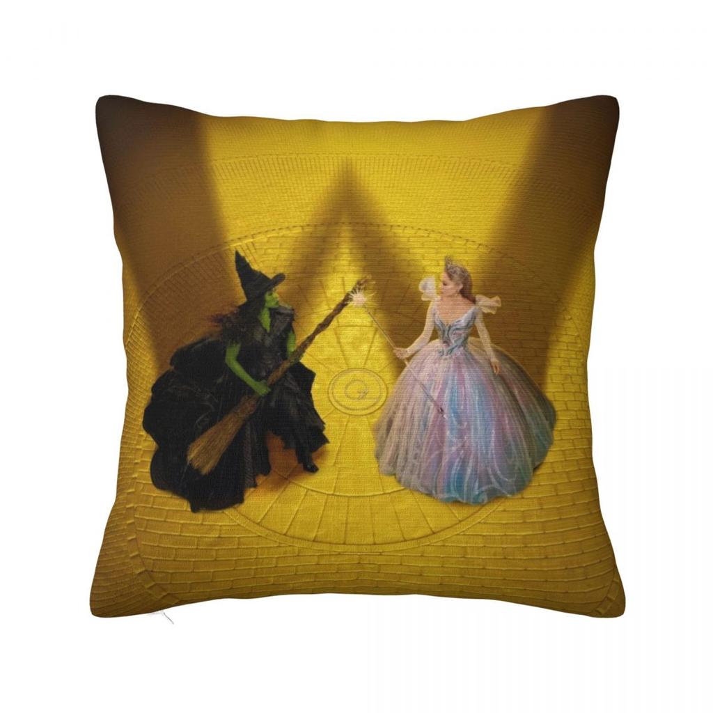 Pillow Cover Wicked 2 Glinda & Elphaba Design Cushion Cover Morden Pillow Case For Wedding Party Home Decor Pillowcases