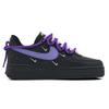 Nike Air Force 1 Розмарин Амортизация Легкие Нескользящие Низкие Скейтбордические Кроссовки Женские Черно-Фиолетовые HQ1180-001(Команда1690-)
