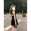 Summer Black Short Skirt Suspender Dress Women's New Small Backless Socialite Skirt