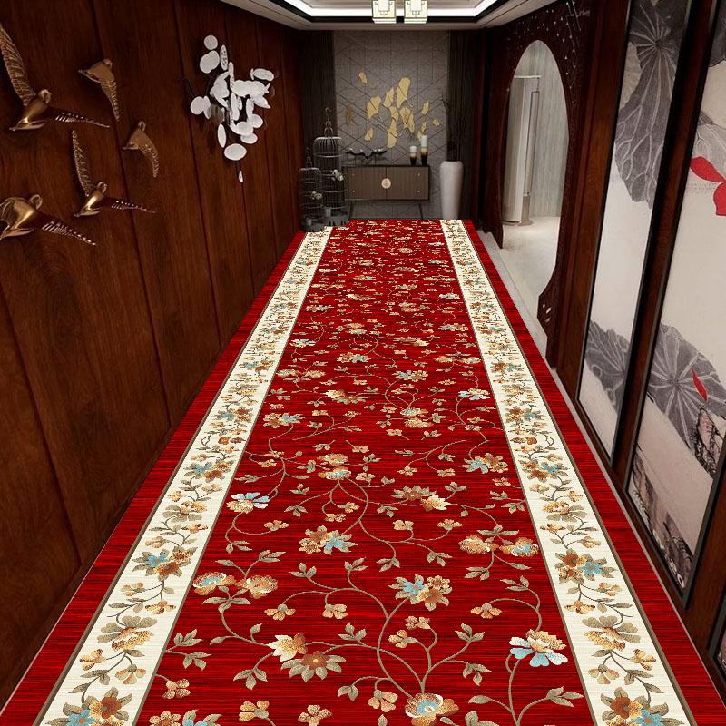Ковер для длинного коридора в марокканском стиле, украшение, ковер для прихожей, нескользящий, моющийся, гостиничный, коммерческий коврик для пола, ковер на заказ