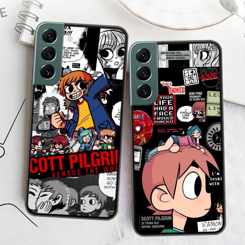 Scott Pilgrim anime Phone Case For Samsung Galaxy S22 S25 Ultra S21 S10 Plus S26 Edge S20 S23 S24 FE Cover Silicone Soft TPU