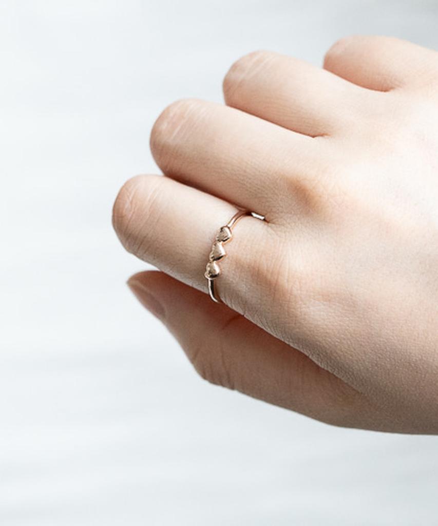 Серебряные кольца Alleun 925 пробы, многослойные, в форме сердца, кольца дружбы