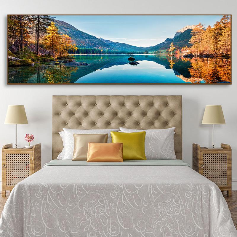Картины с природными пейзажами, снегом, горами, озерами, плакатами и принтами, настенные художественные изображения, современная спальня, гостиная, домашний декор
