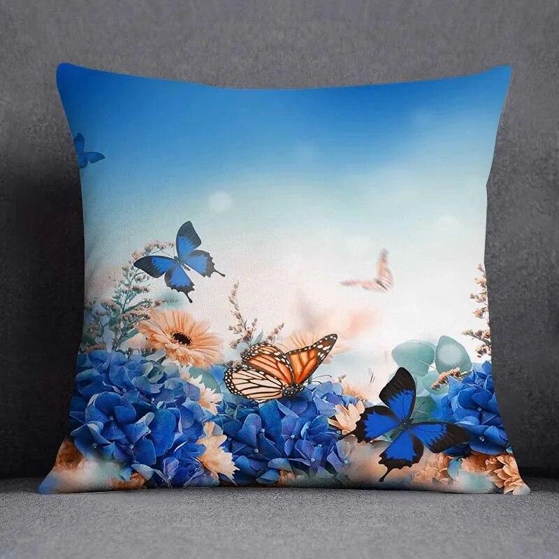 Ретро бабочка квадратная наволочка украшение для дома и офиса наволочка