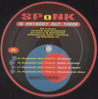 12-дюймовая пластинка SPONK - Is Anybody Out There MRC011 Mr Cheng's Qual 1998 UK Dance & Electronica Б/у