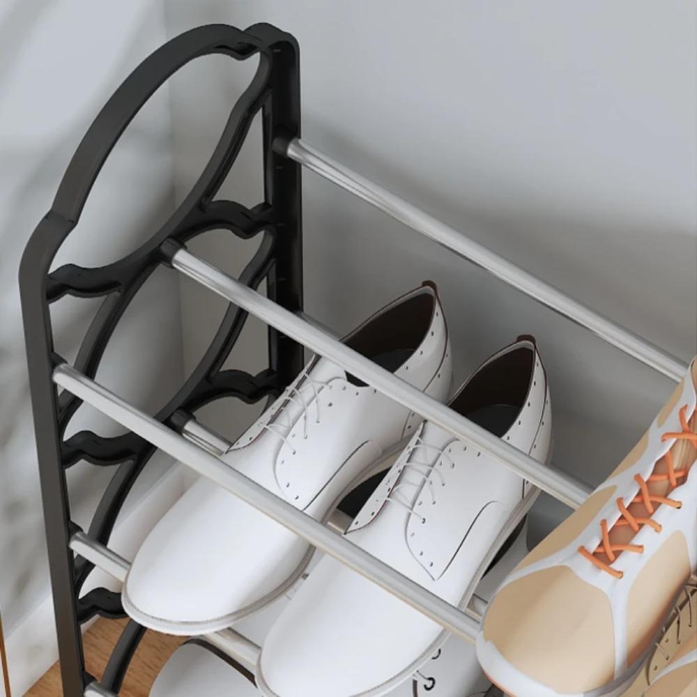 4-слойная полка для обуви Simple Style Shoes Organizeroe Rack Accessories Shoe Cabinet Door