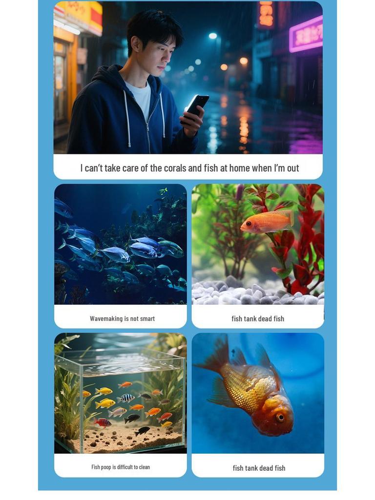 Создатель волн для аквариума с поперечным потоком: Бесшумный магнитный всасывающий насос для морских аквариумов с кораллами