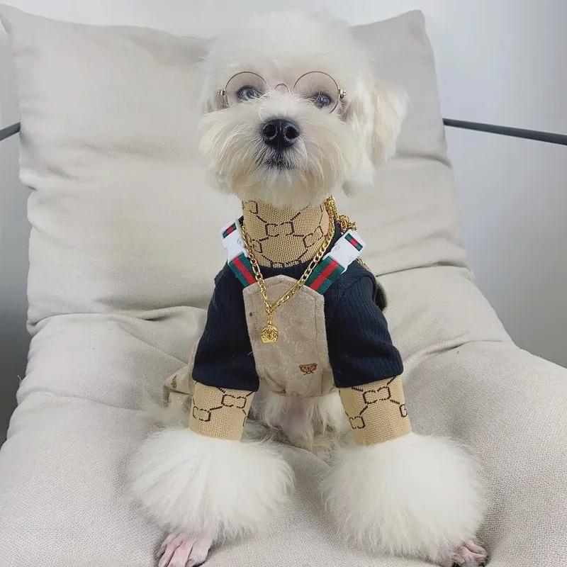 Autumn/Winter Trendy Dog Overalls for Teddy & Schnauzer