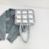 Fashion Lightweight Women Shiny Puffer Tote Bag Female Quilted Padded Soft Shoulder Bag Luxury Puffy Handbags for Winter