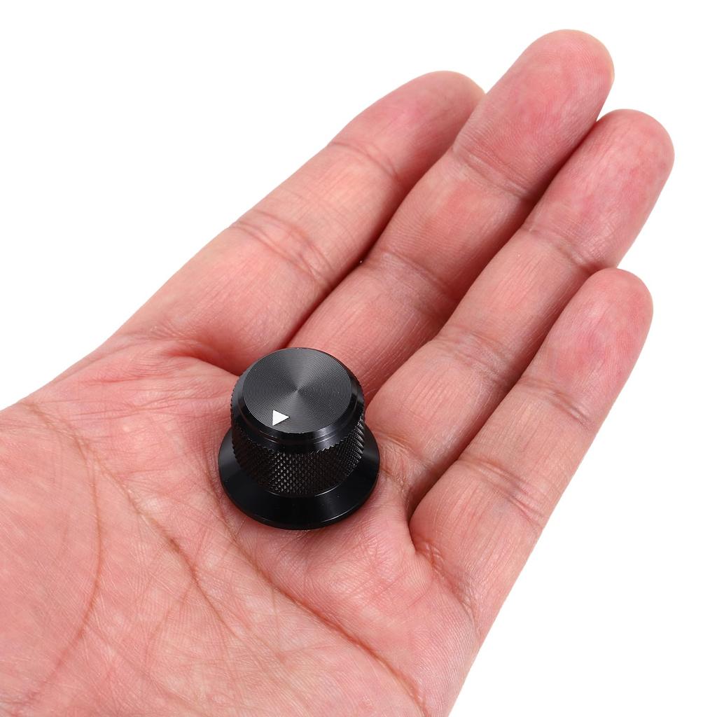 uxcell Aluminum Potentiometer Universal Volume Tone Control Knob with Arrow Indicator for Guitar and Bass 6-Piece Knob, 1/4" (6mm)