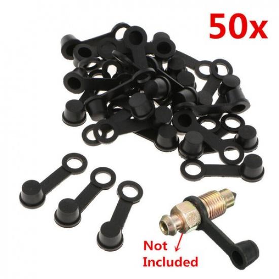 8mm Motorcycle Brake Bleeder Screw Cap Lube Grease Nipple Oil Drain Tip Cover