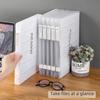A4 Transparent Document Organizer: Thick Plastic File & Voucher Storage Box