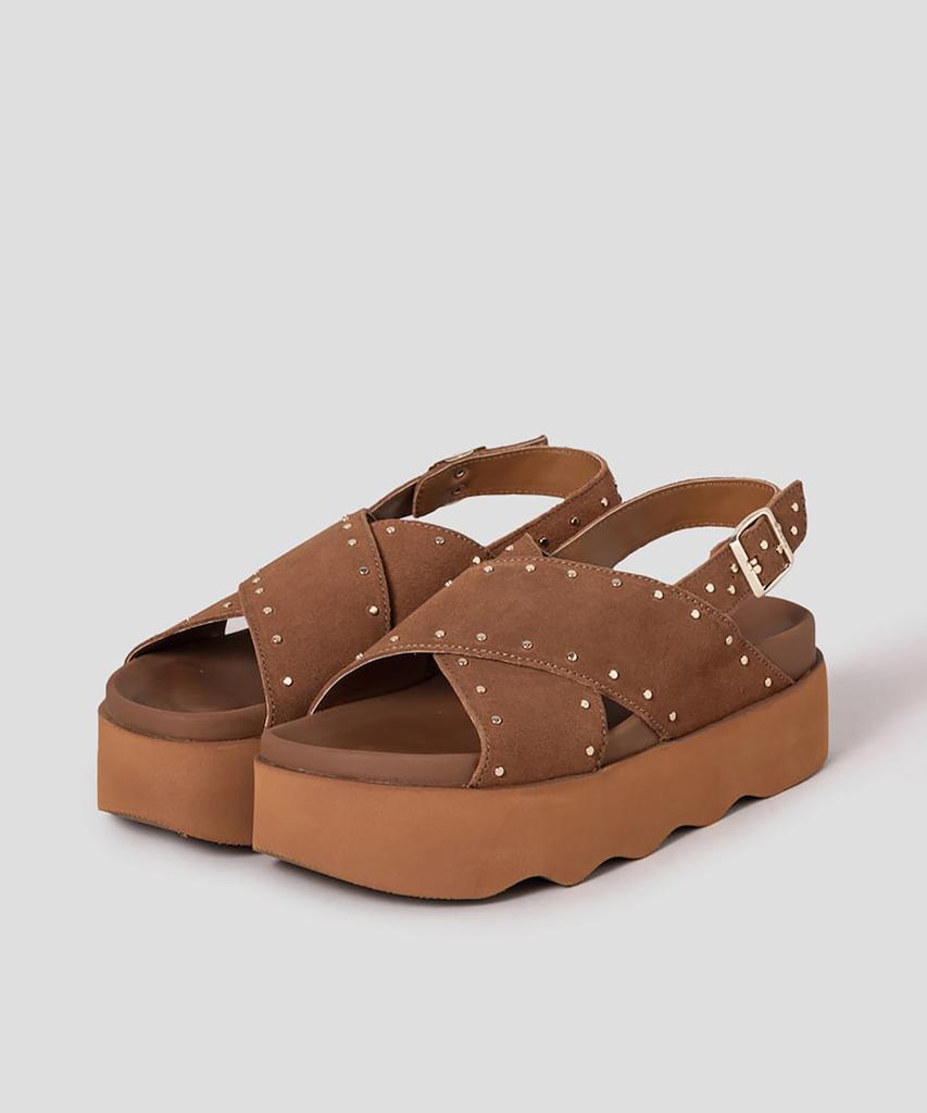 Scholl (женщины) Сандалии на ремешках с шипами Кирпичный (Hh54K2G61C)