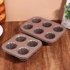1/4/6/9 Отверстий Форма с Антипригарным Покрытием Форма для Торта Маленькая Форма для Маффинов Форма для Кексов из Углеродистой Стали Форма для Выпечки Кондитерская Форма Мини-Подставка для Кексов