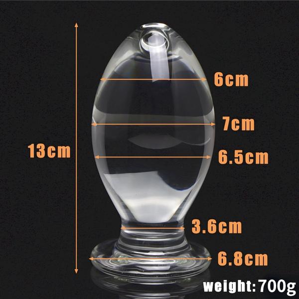 700g 7cm Thick Huge Large Crystal Big Glass Bead