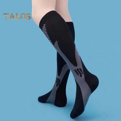 1 пара унисекс спортивных носков компрессионные носки для йоги длиной до колена с длинными трубками высокоэластичные обтягивающие нескользящие носки теплые чулки для повседневной жизни