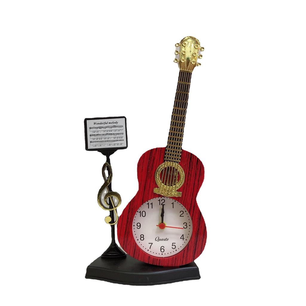 Персонализированный антикварный гитарный инструмент креативный будильник, модные часы-маятник в стиле музыкального инструмента
