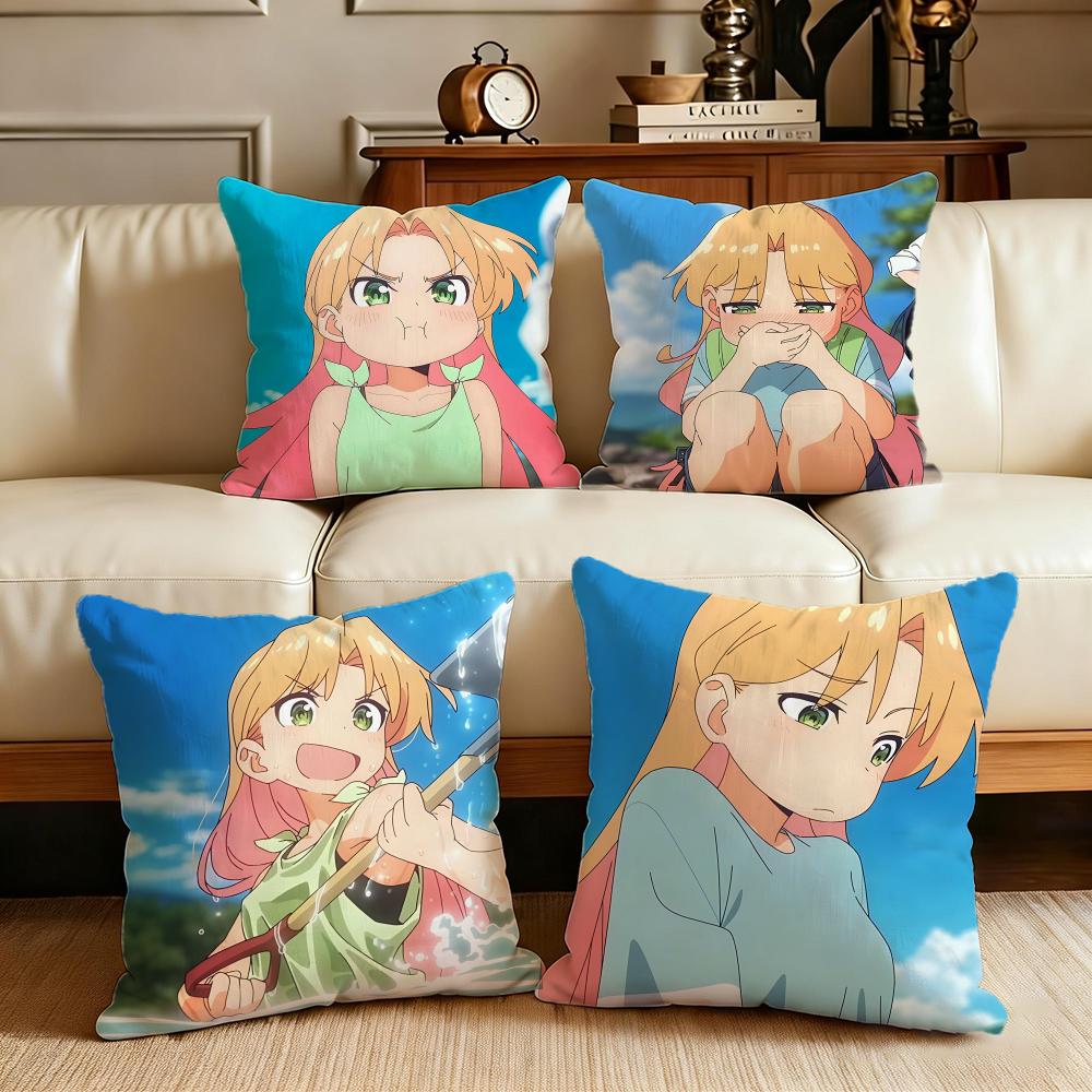 Fantasy Ruri No Hoseki Cushion Cover Cushion Cover Set 4Pcs 50X50 45X45 40X40 Pillowcase Decorative Sofa Home Decor