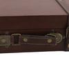 Leather Decorative Luggage Trunk Wood Multi-purpose Organizer Vintage Suitcase  For Photography