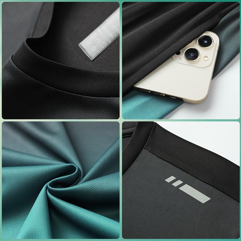 Унисекс спортивный костюм 2023: Дышащая быстросохнущая одежда для фитнеса и бега