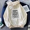 Unisex English Print Lace Hoodie - 2025 Trendy Casual Collection