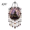 Window Hanging Art Halloween Crystal Suncatcher, Acrylic Witch Wind Chime, Decorative Creative Birthday Presents Ornament for Indoor Outdoor