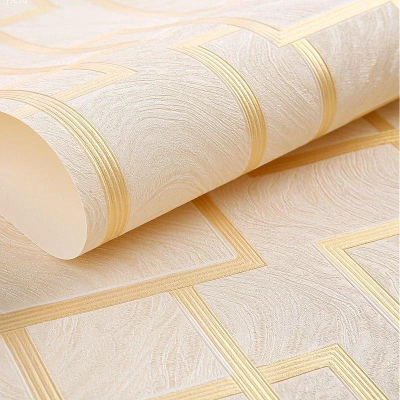 Обои в китайском стиле, золотые 3D, с тиснением в виде задней сетки, для гостиной, кабинета, чайной комнаты, el украшение дома, китайские панельные наклейки на стену