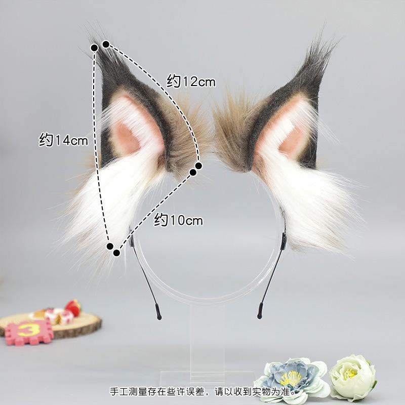 Comic-Con Аксессуары для волос кошки Повязка на голову Реквизит Аксессуары для повязки на голову Симуляция Тряпичная кукла кошка Косички Ушной головной убор