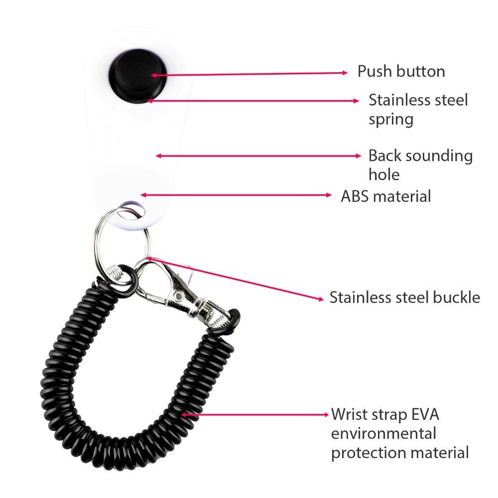 Finger Ring Shape Dog Training Ring Clicker Pet Sound Trainer Outdoor Puppy Guide