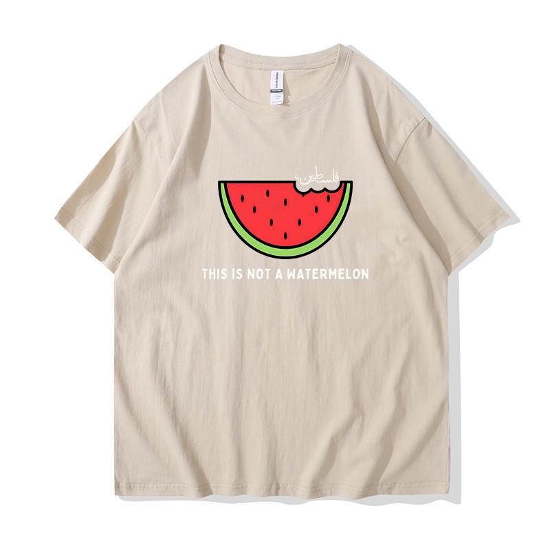 Футболка «Это не арбуз» Забавные футболки с рисунком арбуза Женская одежда с рисунком из мультфильмов Футболка с рисунком манги