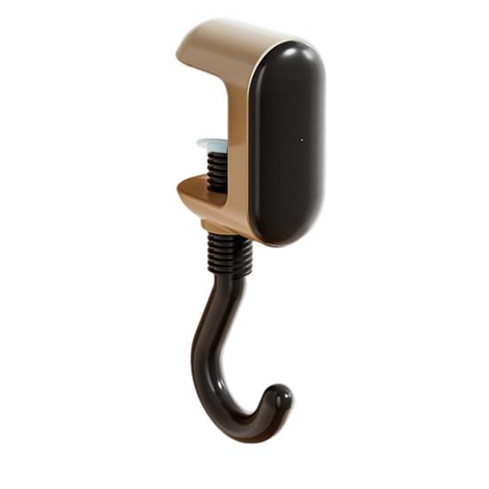 Desk Hook Adjustable Tightness Versatile Plastic Wall Hook Punching Free Traceless Foldable Portable