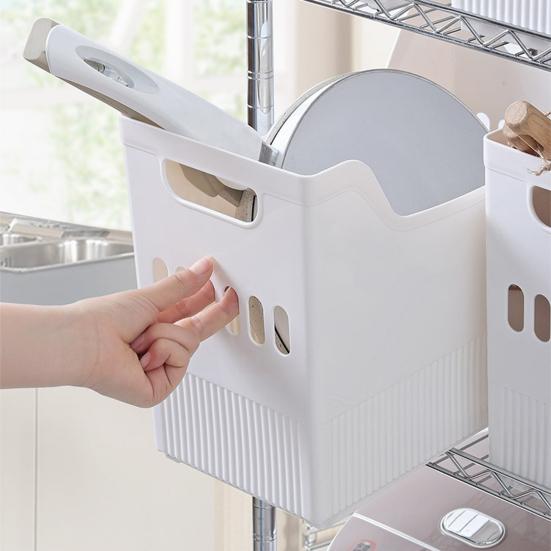 Кухонный ящик для хранения со встроенным шкивом, пластиковый футляр для хранения бумаги для скрапбукинга, прозрачный ящик для хранения