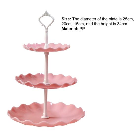 Подставка для закусок Yousheng, трехслойная, антидеформируемая, из полипропилена, креативная, для домашнего хозяйства