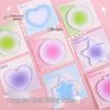 Color Blush Halo Gradient Sticky Notes: Irregular Heart Self-Adhesive Memo Stickers