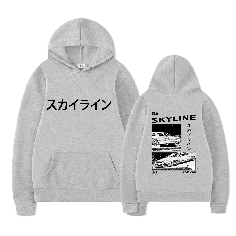 Anime Drift AE86 Initial D Sweatshirt with Double-sided Street Fashion Casual Hoodie