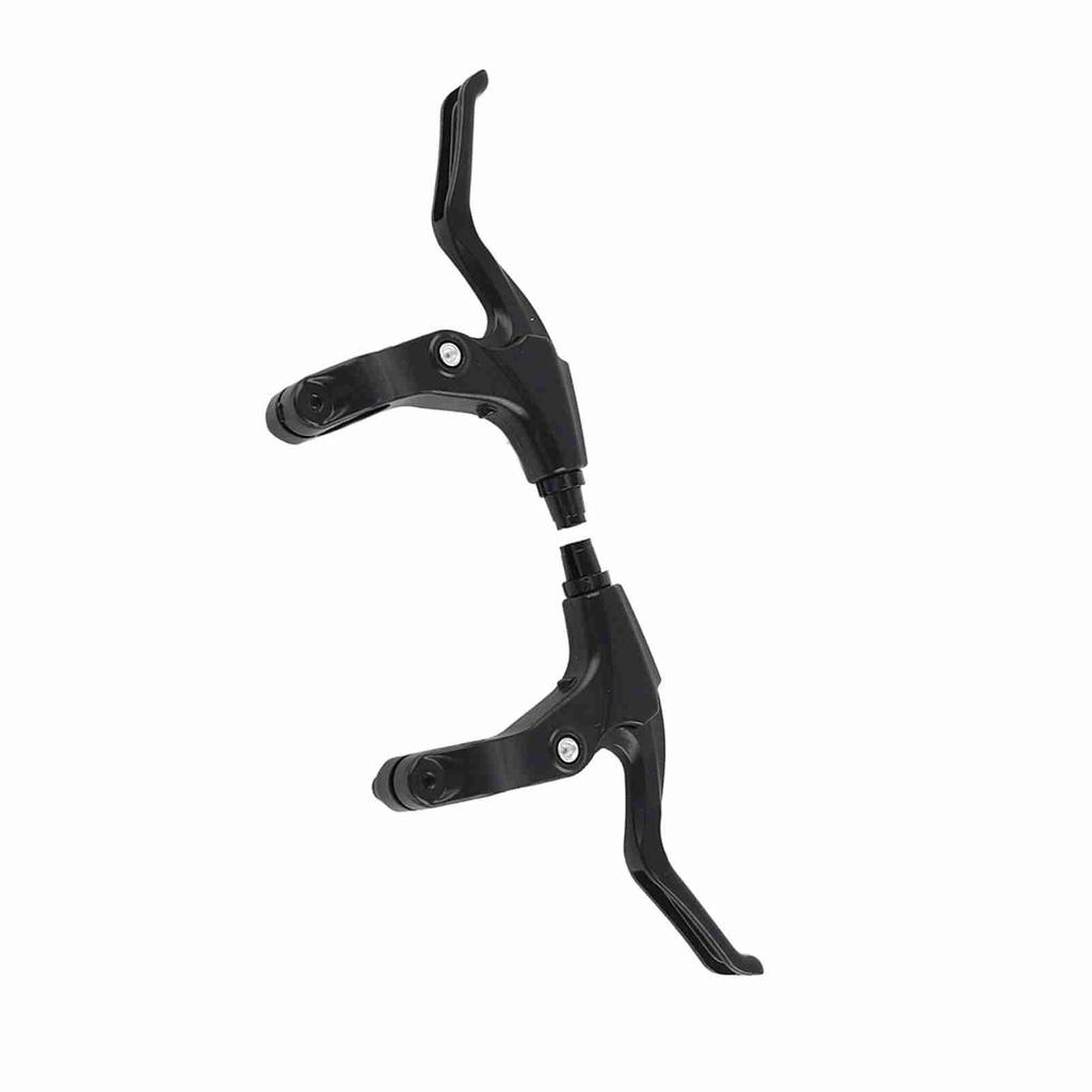 1 Pair Ultralight Aluminum Alloy Bicycle Brake Set Mountain Bike Braking Handles Parts(Black)