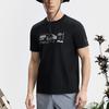 New FILA T Shirts Men's Pitch Black BK A11M527125F-BK