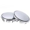 4 Pcs 65mm Silver ABS Car Tyre Rim Hub Cap Covers Wheel Center Caps Universal