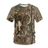 Hunting Camouflage T-Shirt Summer T Shirt Man 3D Printing Streetwear Clothing Short Sleeve Clothes Luxury T-Shirt Men Clothing