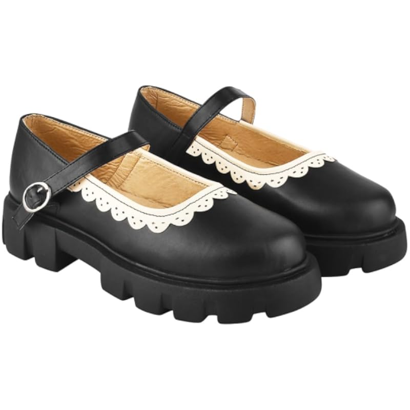 Shoetopia Черные туфли Мэри Джейн с круглым носком для девочек - EU38