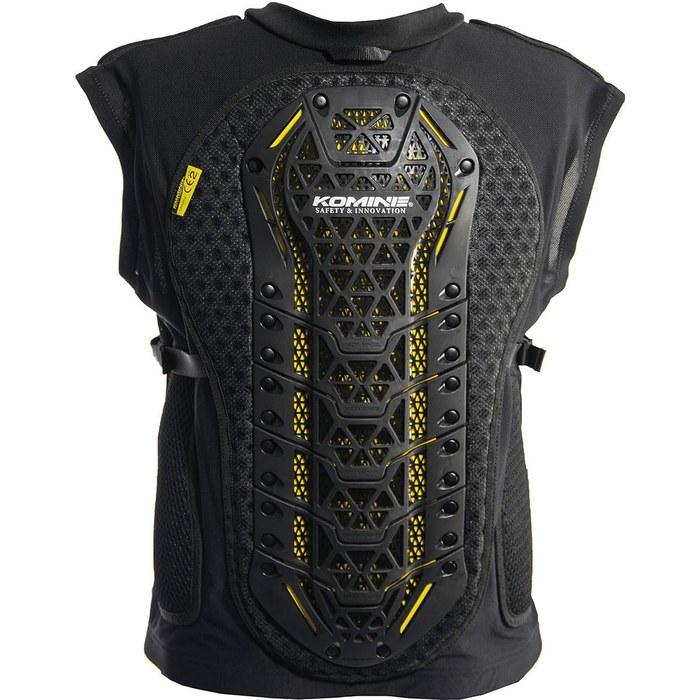 [KOMINE] Motorcycle Protector CE Level 2 Body Armored Vest Black XL SK-821 CE Standard Level 2 Protector