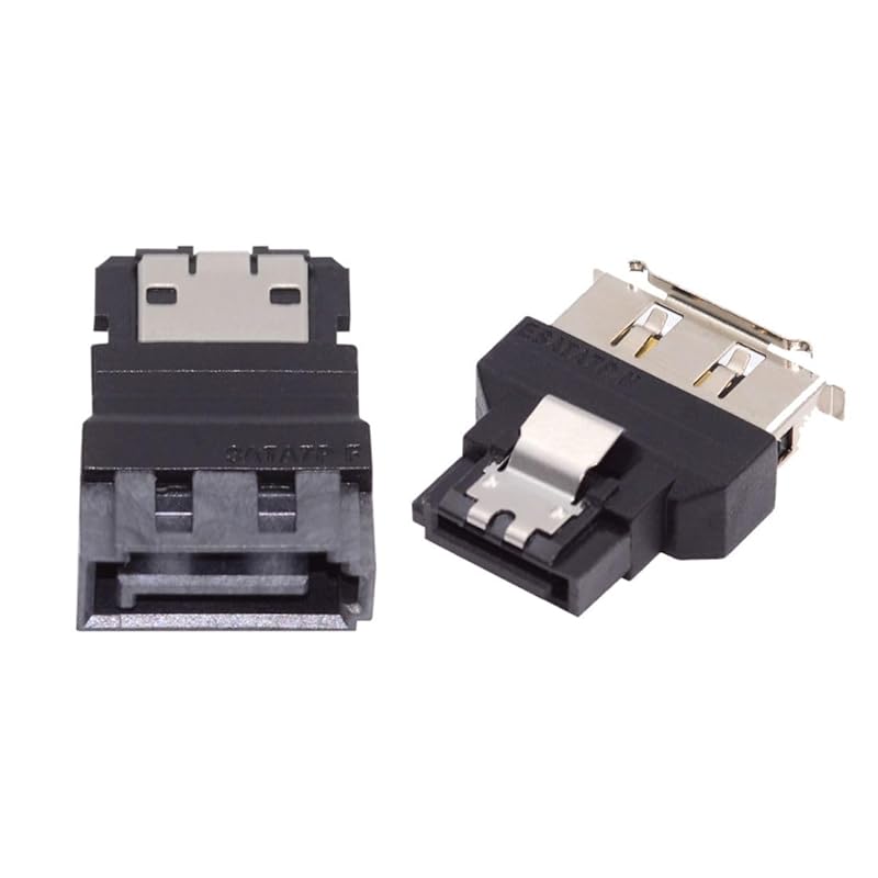 chenyang SATA 22Pin Male to Female 90 Degree UP Angled Gender Changer Connector Adapter for 2.5/3.5" Hard Disk Drive