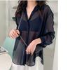 Chiffon Sun Protection Clothing for Women Long Sleeved Thin Vintage Shawl Summer Outerwear Shirt Air-conditioned Shirt