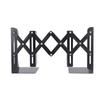 Retractable Book End Simple Slim Design Black Metal Bookends Book Holder for Desktop Home Study Room