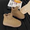 Мода 2024 года, новые женские зимние сапоги, зимние теплые плюшевые сапоги, женская повседневная обувь до щиколотки на толстой подошве, женская обувь