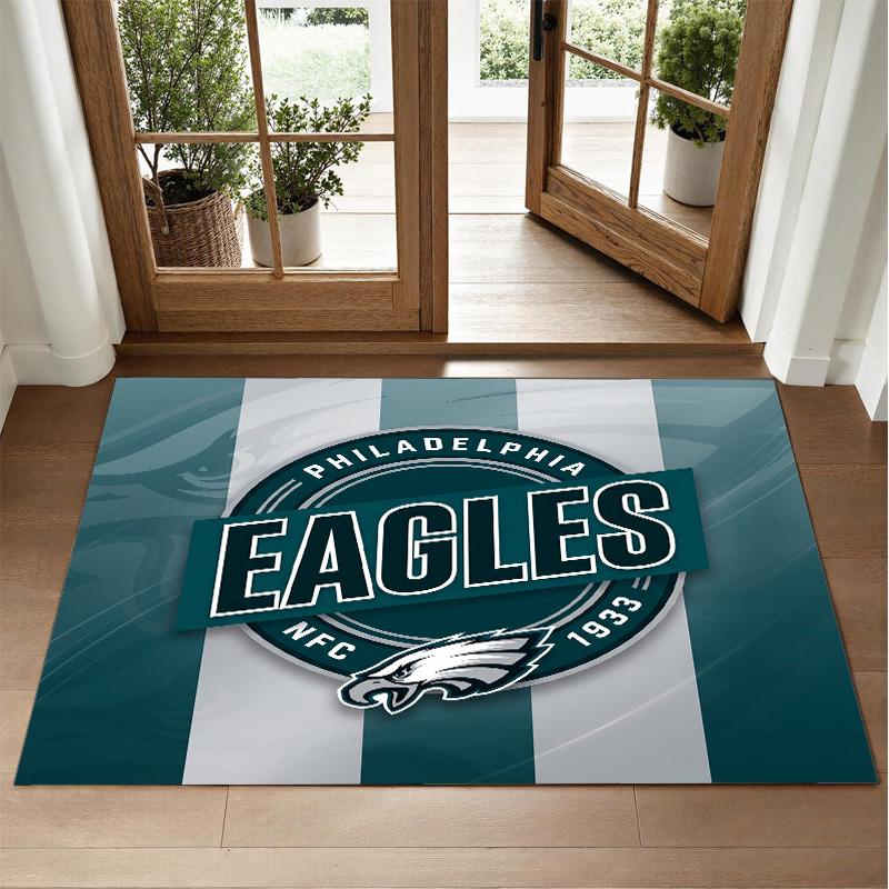 Ковер с дизайном Philadelphia Eagles из кристаллического велюра, мягкий декоративный коврик для спальни, прихожей