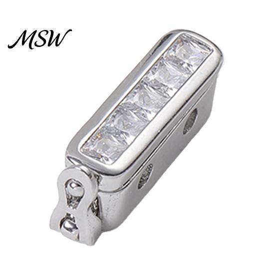 Adjustable Necklace Clasp Shortener for Thin Chains, Chain Clip with Rhinestone, Metal Jewelry Adjuster Clasp, Bracelet Making Supplies