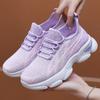 Женская обувь Новая летняя повседневная обувь Дышащая обувь из летящей сетки Модная универсальная обувь на плоской подошве Удобная спортивная обувь