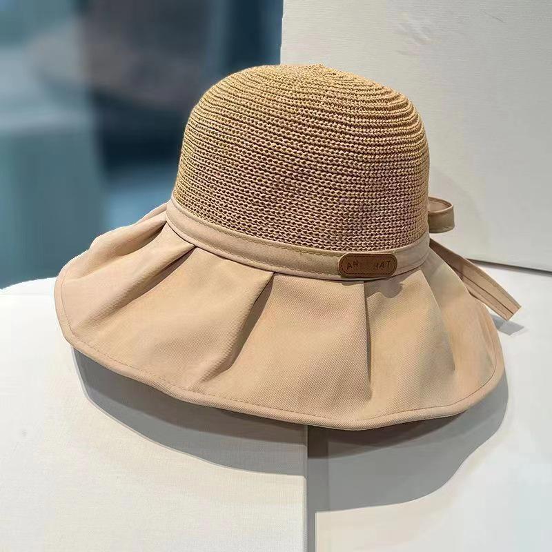 Women Bucket Hat Summer Uv Protection Big Wide Brim Beach Sun Hats Outdoor